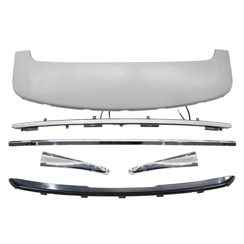 Car Craft Compatible With Toyota Alphard Vellfire 30 35 40 2019-2026 Rear Trunk Wing Boot Roof Trim Skirt Led Spoiler F183