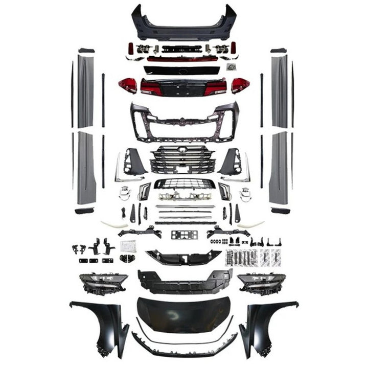 Car Craft Compatible With Toyota Alphard Vellfire 20 2008-2014 Upgrade Facelift Convert To 2023 40 Model Bodykit Front Rear Bumper Headlight Taillight Lamp Side Skirt Hood Fender Splitter Trim F203