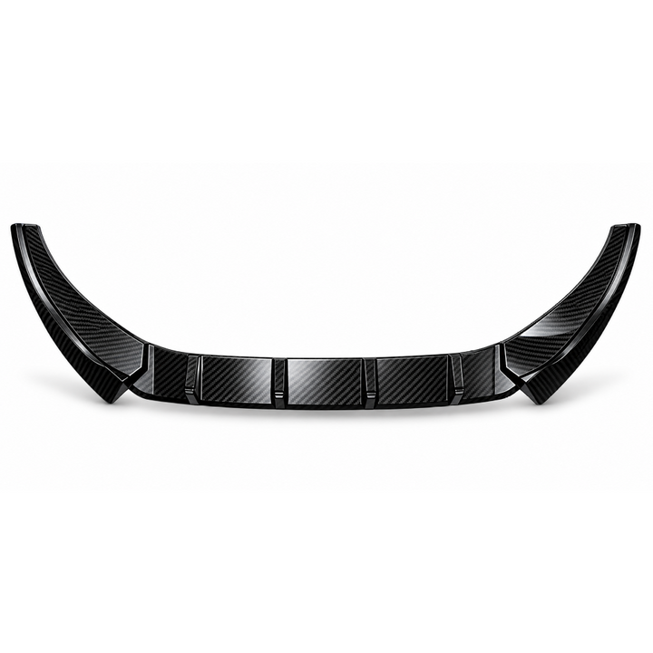 Car Craft Compatible With Vw Volkswagen Virtus 2023+ Front Bumper Lip Splitter Skirts Carbon Fiber Look Ar-vw-0233 Cf CC-7965