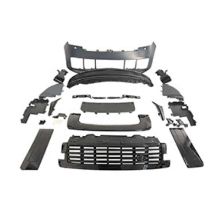 Car Craft Compatible With Land Range Rover Rr Vogue L460 2023-2025 Upgrade Facelift Conver To 2023 Sva Bodykit Front Bumper Mesh Side Vent Splitter Skirts Grill Black - CAR CRAFT INDIA