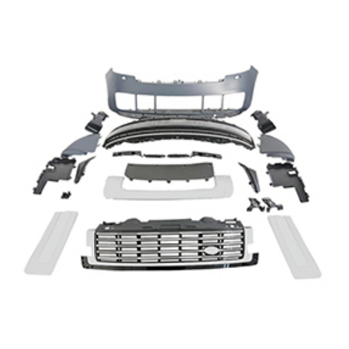 Car Craft Compatible With Land Range Rover Rr Vogue L460 2023-2025 Upgrade Facelift Conver To 2023 Sva Bodykit Front Bumper Mesh Side Vent Splitter Skirts Grill Silver - CAR CRAFT INDIA
