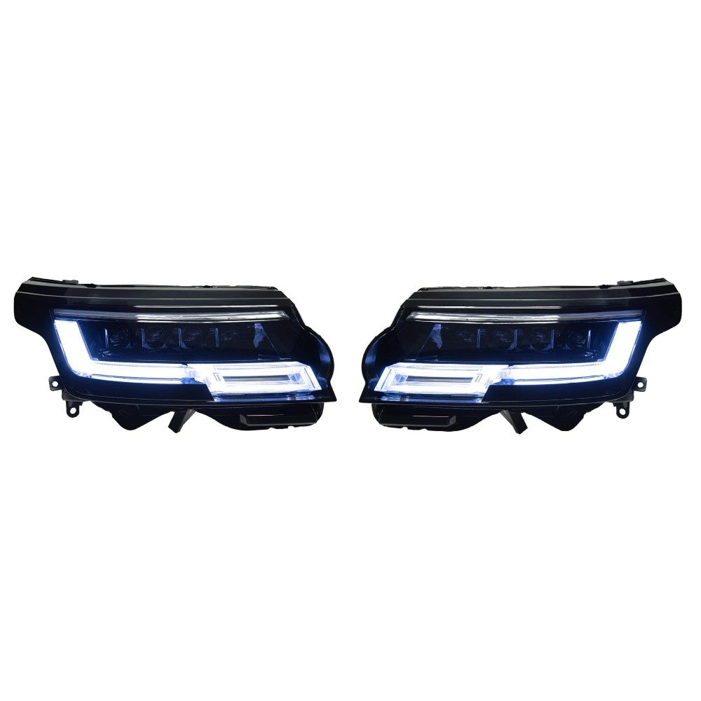 Car Craft Compatible With Land Range Rover Vogue L405 2013-2017 Car Front Upgraded Head Light Lamp Xenon Headlight Retrofit Upgrade Modified Led Drl Hid 2024 Matrix Style