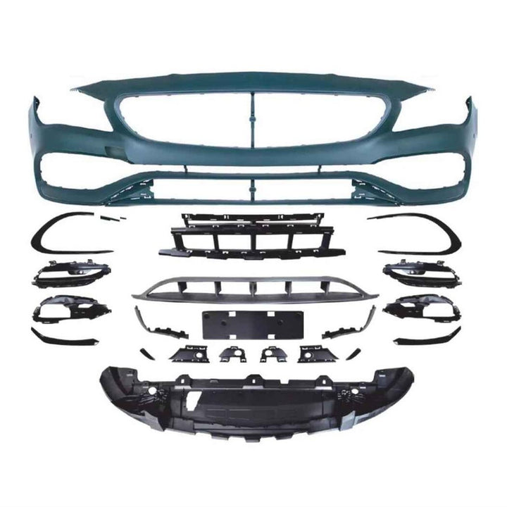 Car Craft Compatible With Mercedes Benz Cla Class W117 C117 X117 2013-2019 Front Bumper Upgrade Convert To Amg Amga45 Bumper Bodykit Gc W117-005