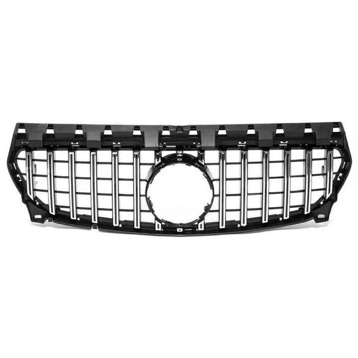 Car Craft Compatible With Mercedes Benz Cla Class W117 C117 X117 2013-2019 Upgrade Front Bumper Cla45 Amg Show Grill Gtr Silver Gc W117-003 CC-1751