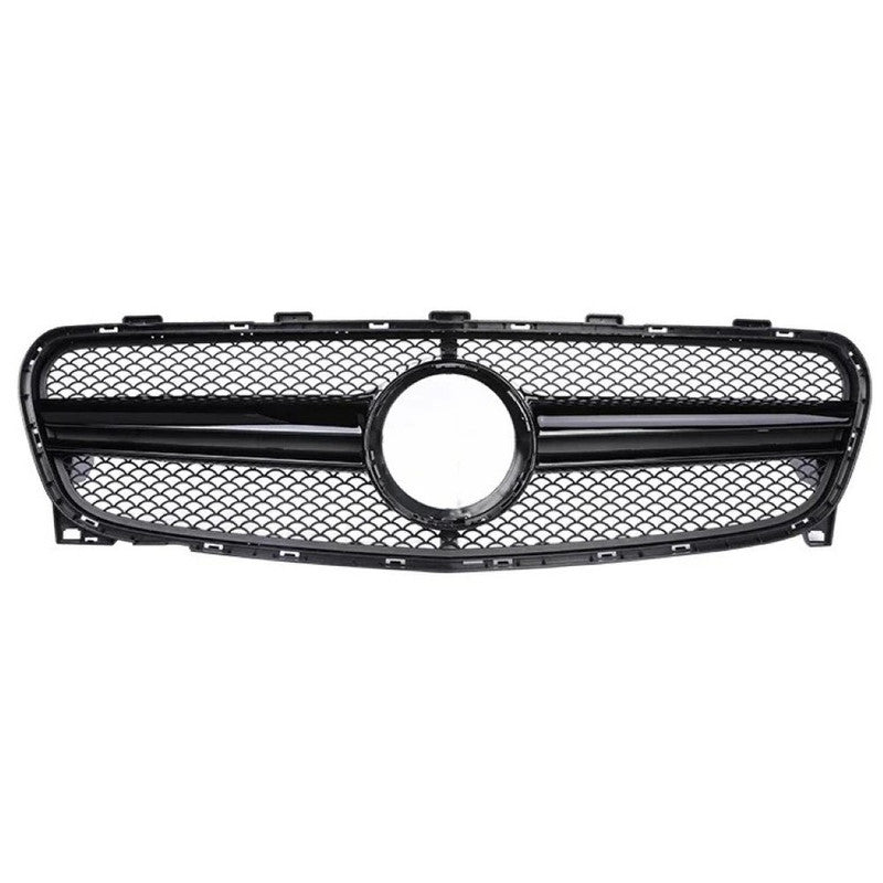 Car Craft Compatible With Mercedes Benz Gla W156 X156 Lci 2017-2020 Front Bumper Show Grill Amg Black Amg45