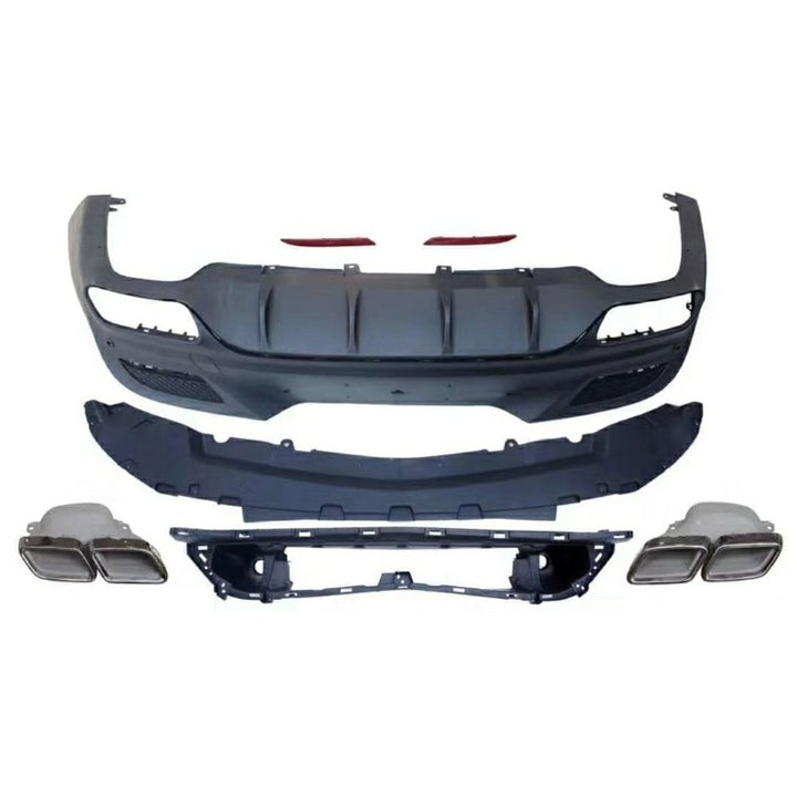 Car Craft Compatible With Mercedes Benz Gle Coupe W166 X166 X292 2015-2019 Amg 63 Coupe Rear Bumper Lip Diffuser Skirts Splitter - CAR CRAFT INDIA