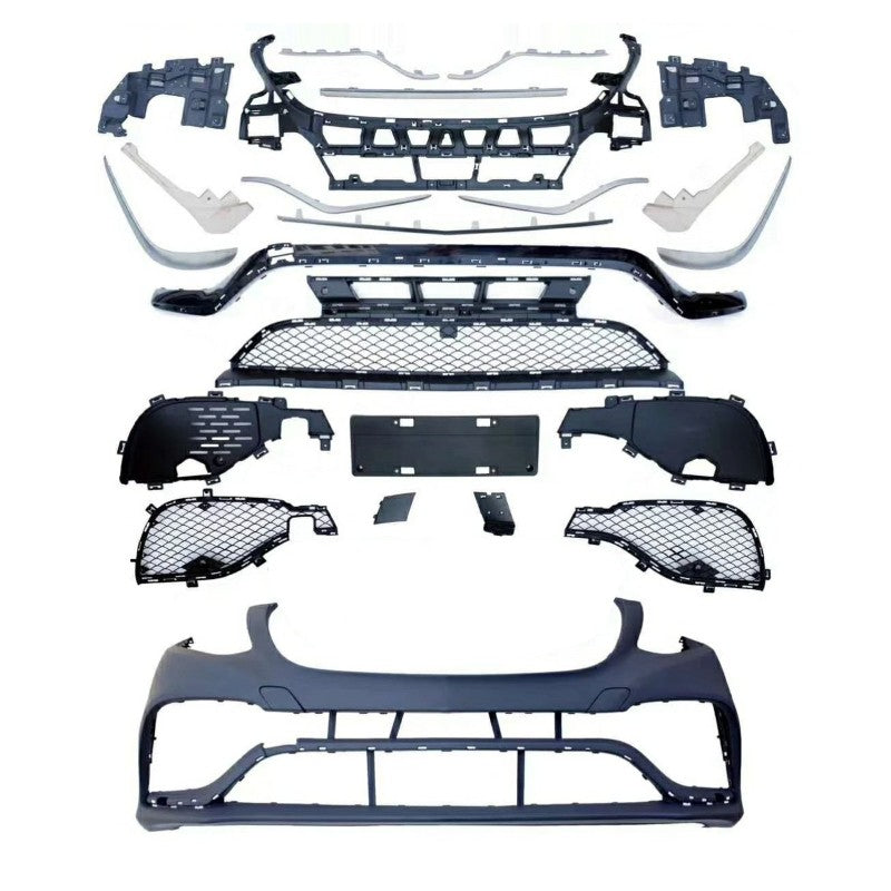 Car Craft Compatible With Mercedes Benz Gle Coupe W166 X166 X292 2015-2019 Upgrade Conversion Bodykit To Gle63 Coupe Amg Bumper Diffuser After Rear Lip Exhaust Tip Pipe Wheel Arch Front - CAR CRAFT INDIA