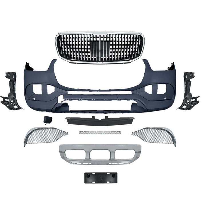 Car Craft Compatible With Mercedes Benz Gle W167 C167 Coupe 2019-2024 Upgrade Convert To Gle Maybach Front Bumper Bodykit Grill Trim Skirt Gc W167/c167-020