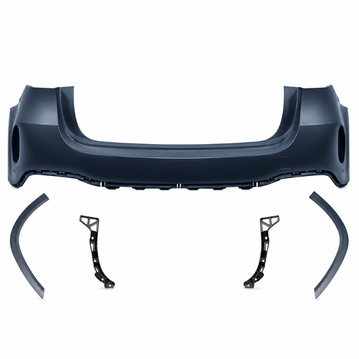 Car Craft Compatible With Mercedes Benz Gle C167 Coupe W167 2019-2024 Upgrade Convert To Gle63 Amg Bodykit Rear Bumper Skirt Trim Gc W167-004