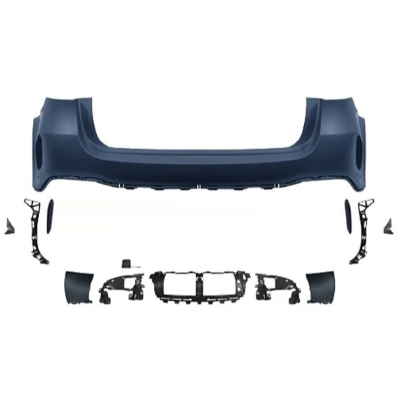 Car Craft Compatible With Mercedes Benz Gle W167 2019-2024 Upgrade Convert To Gle53 Amg Bodykit Rear Bumper Skirt Trim Gc W167-027