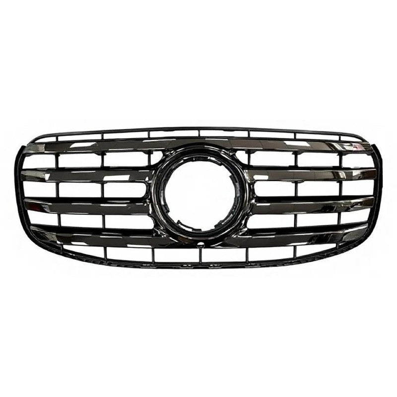 Car Craft Compatible With Mercedes Benz Gls Class W167 X167 2023-2026 Front Bumper Show Grill Standard Black Silver