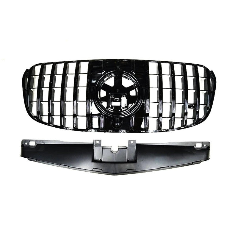 Car Craft Compatible With Mercedes Benz Gls Class W167 X167 2023-2026 Front Bumper Show Grill Standard Gtr Black