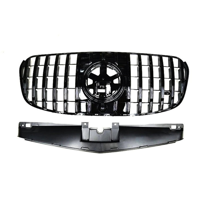 Car Craft Compatible With Mercedes Benz Gls Class W167 X167 2023-2026 Front Bumper Show Grill Standard Gtr Black