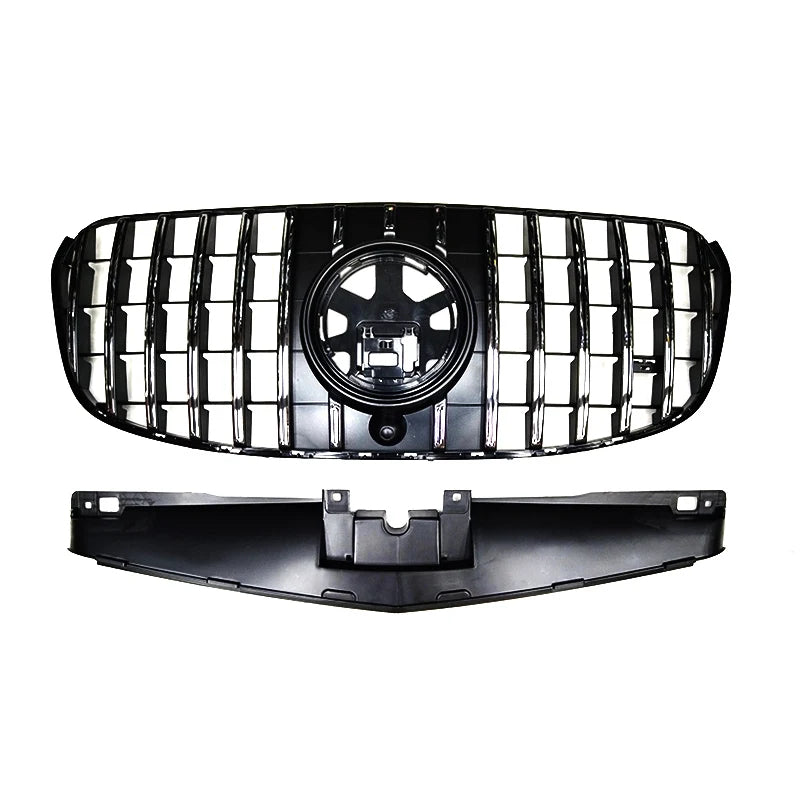 Car Craft Compatible With Mercedes Benz Gls Class W167 X167 2023-2026 Front Bumper Show Grill Standard Gtr Silver