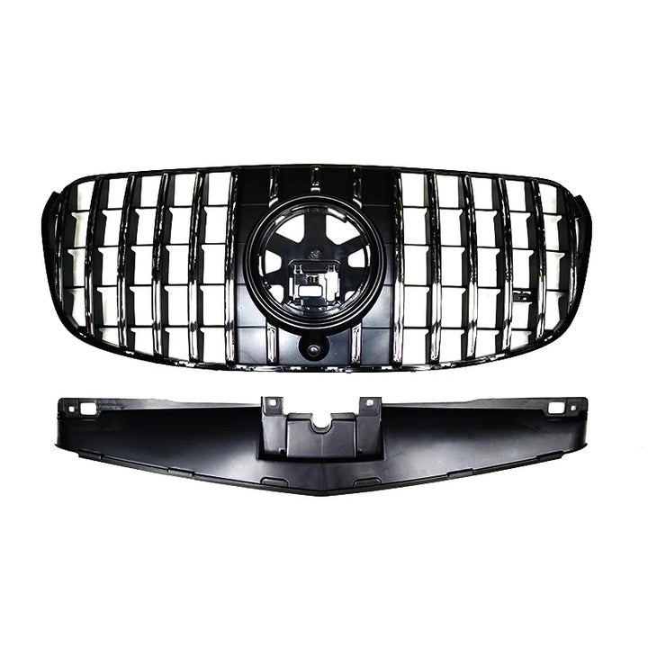 Car Craft Compatible With Mercedes Benz Gls Class W167 X167 2023-2026 Front Bumper Show Grill Standard Gtr Silver