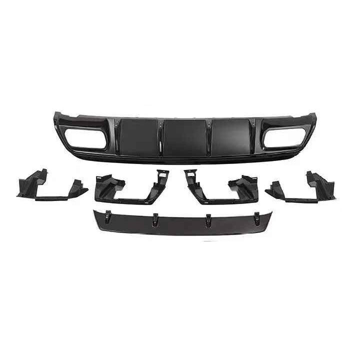 Car Craft Compatible With Mercedes Benz A Class W176 2012-2016 Rear Bumper Upgrade Convert To Amg Amg45 After Rear Lip Diffuser W176-009