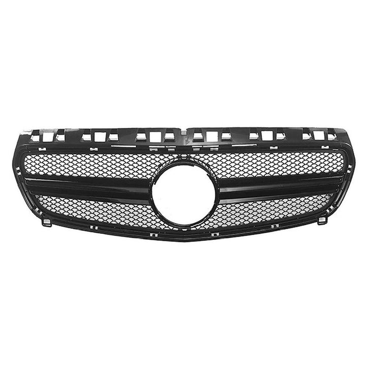 Car Craft Compatible With Mercedes Benz A Class W176 2012-2016 Front Bumper Amg Show Grill Amg Black GC