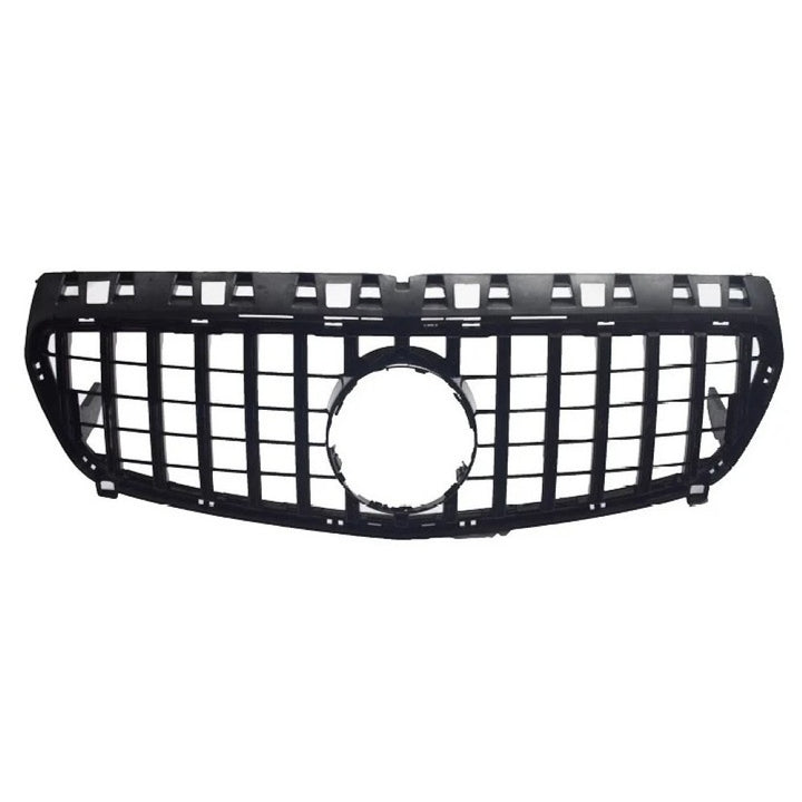 Car Craft Compatible With Mercedes Benz A Class W176 2012-2016 Front Bumper AMG Show Grill Gtr Black CC-1700
