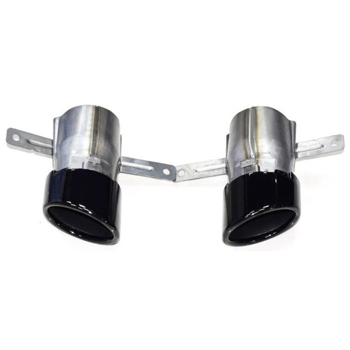 Car Craft Compatible With Mercedes Benz A Class W177 2018-2024 Rear Bumper Upgrade Convert To Amg Amg45 Exhaust Tip Pipe Single Black W177-012