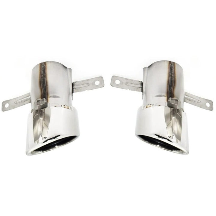 Car Craft Compatible With Mercedes Benz A Class W177 2018-2024 Rear Bumper Upgrade Convert To Amg Amg45 Exhaust Tip Pipe Single Silver Chrome W177-011