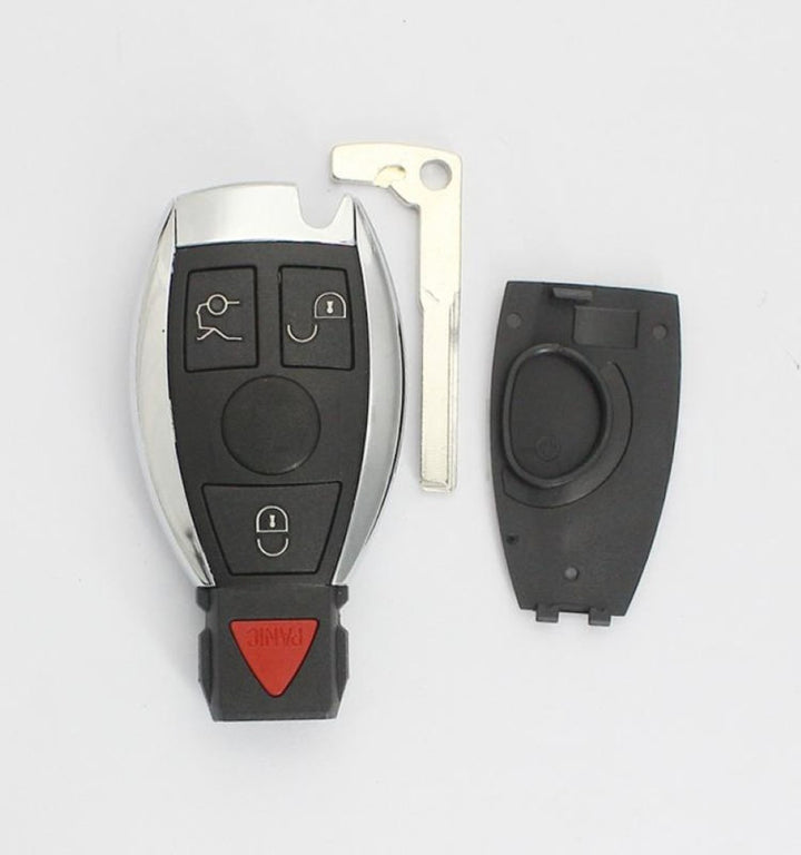 Car Craft Compatible With Mercedes Benz A B C E S G M Class W164 W166 W117 W176 W156 W253 W463 W464 W204 W212 W221 W171 W172 Car Key Cover Shell With Blade 3+1 Button 1 Battery Holder Benz-ks-37b