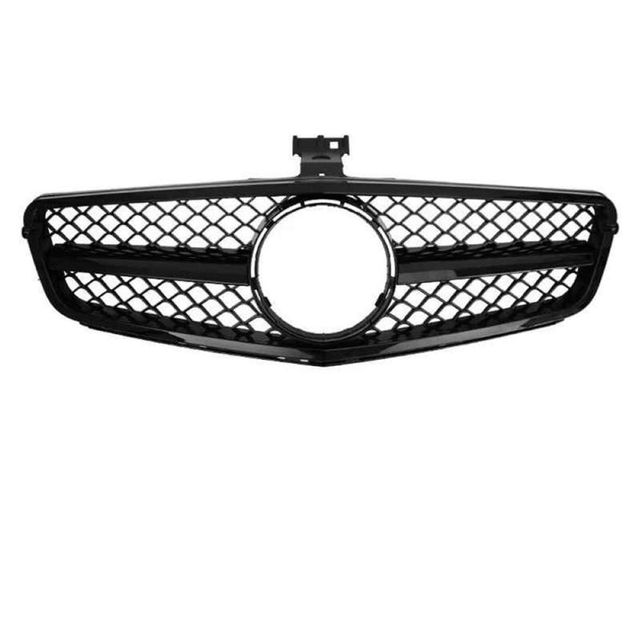 Car Craft Compatible With Mercedes Benz C Class W204 2007-2014 Upgrade Front Bumper Amg Show Grill Full Black Gc W204-003