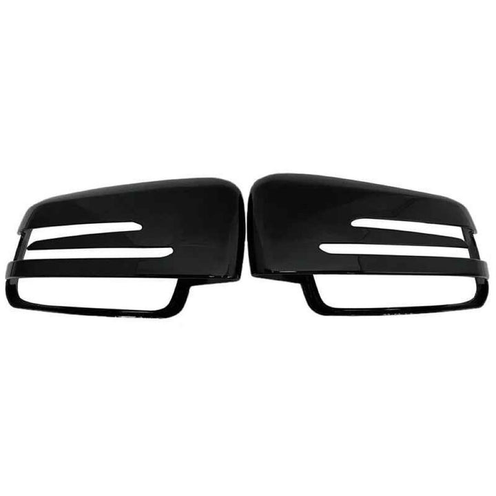 Car Craft Compatible With Mercedes A B C E S Cla Gla Class W176 W246 W204 W212 W221 W117 C117 W156 X156 2010-2018 Rear View Case Wing Cap Shell Housing Mirror Covers Replacement Style Glossy Black