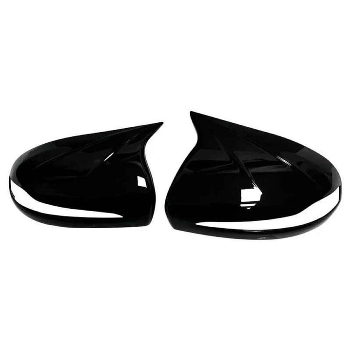 Car Craft Compatible With Mercedes C E S G Glc Class W205 14-21 W213 W238 16-21 W222 14-25 C253 W253 18-24 Rear View Case Wing Cap Shell Housing Mirror Covers 3m Tape Pasting Style Glossy Black