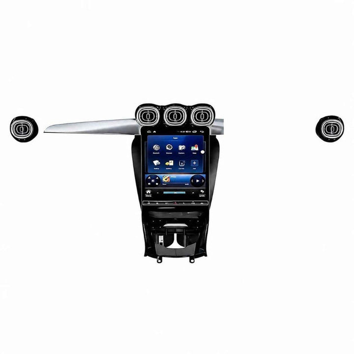 Car Craft Compatible With Mercedes Glc W253 X253 C Class W205 V Class W447 Android Multimedia Infotainment Player Carplay 4gb+64gb 12.5 Inch Tesla Style With Ambient Light Led Ac Air Vent Grill Cover Ntg 5.0