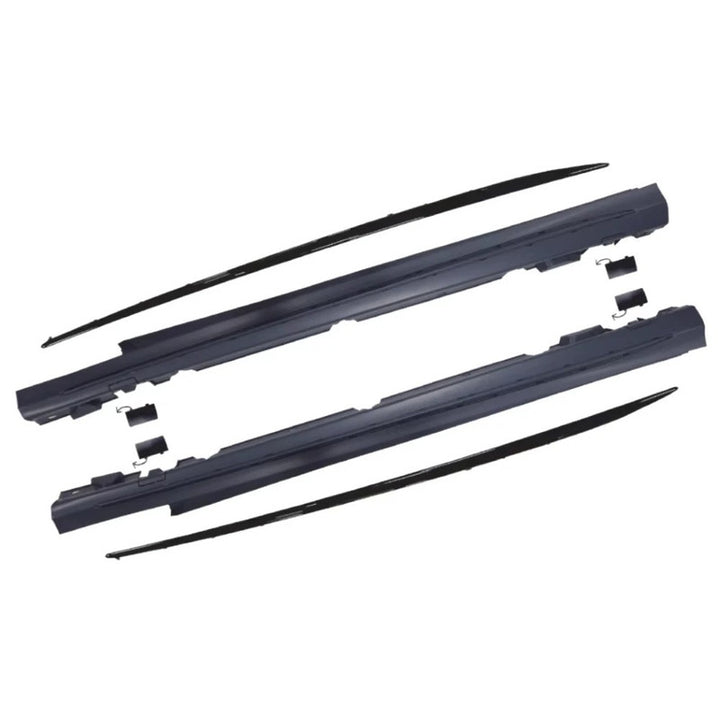 Car Craft Compatible With Mercedes Benz C Class W205 2015-2021 Side Skirt Splitter Running Board Upgrade Convert To Amg Amg C63 Side Skirt Gc W205-018