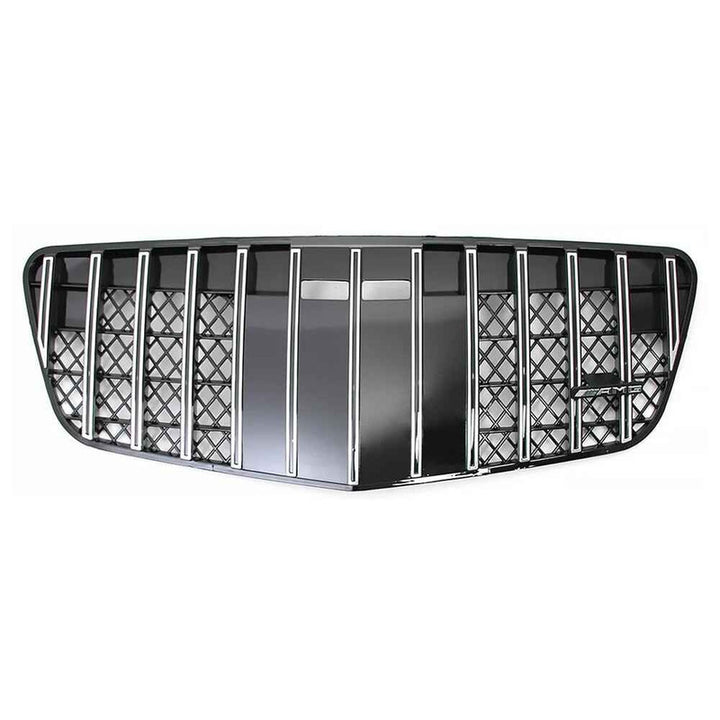 Car Craft Compatible With Mercedes Benz E Class W211 2007-2009 Front Bumper Upgrade Convert To Amg C63 Show Grill Gtr Silver GC
