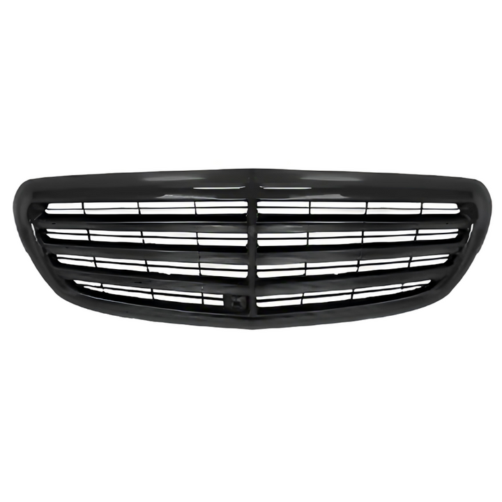 Car Craft Compatible With Mercedes Benz E Class W213 C238 2016-2020 Front Bumper Show Grill Classic Style Black Gc W213-012