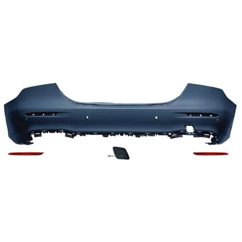 Car Craft Compatible With Mercedes Benz E Class W213 Lci 2021-2023 Upgrade Facelift Convert To Amg Amge63 E63 Bodykit Rear Bumper Trim Skirt Gc W213-036