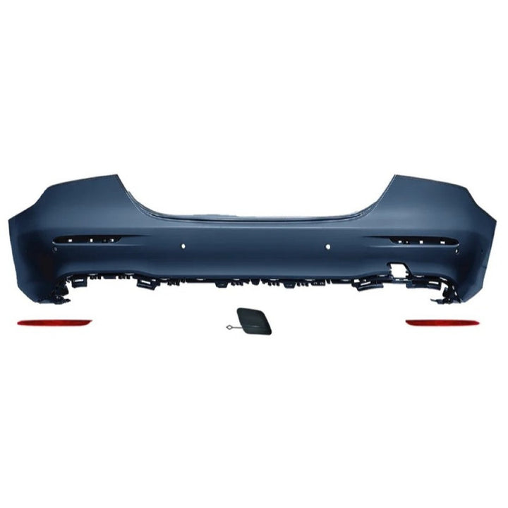 Car Craft Compatible With Mercedes Benz E Class W213 Lci 2021-2023 Upgrade Facelift Convert To Amg Amge63 E63 Bodykit Rear Bumper Trim Skirt Gc W213-036