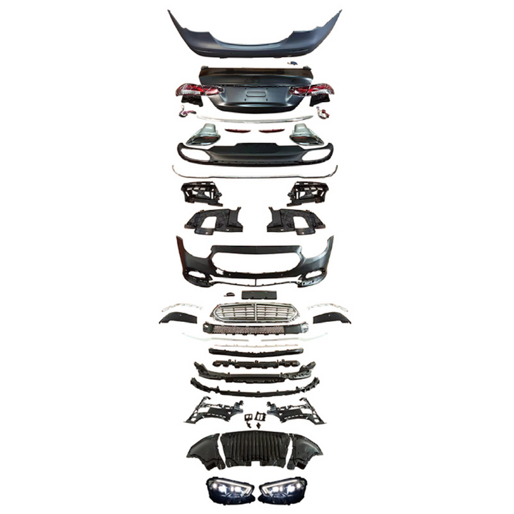 Car Craft Compatible With Mercedes Benz E Class W213 2016-2020 To W213 Lci 2021+ Executive Upgrade Facelift Conversion Bodykit Bumper Hood Headlight Taillight CC-6360