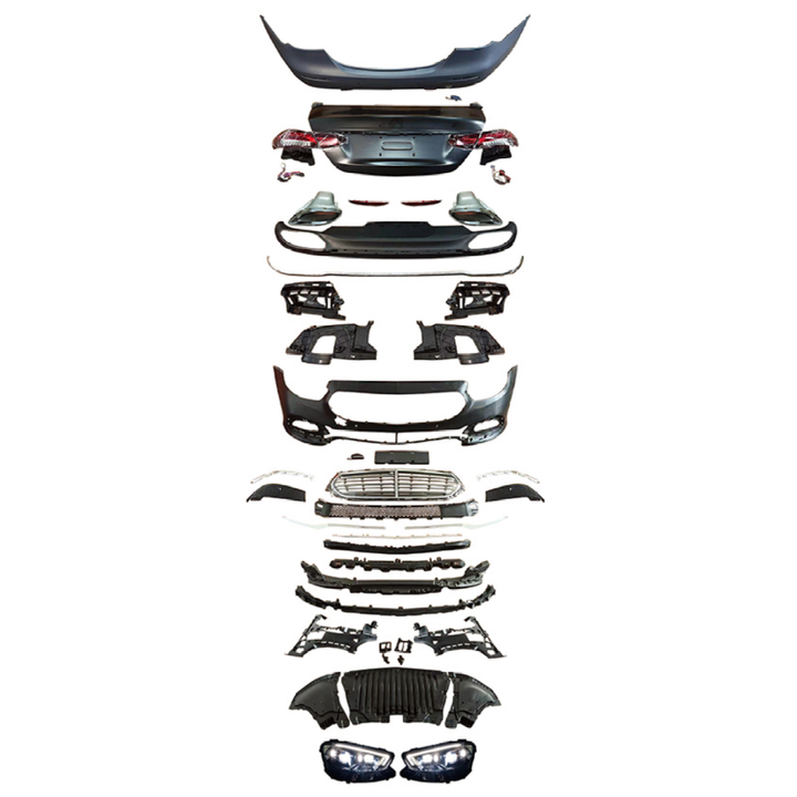 Car Craft Compatible With Mercedes Benz E Class W213 2016-2020 To W213 Lci 2021+ Executive Upgrade Facelift Conversion Bodykit Bumper Hood Headlight Taillight CC-6360