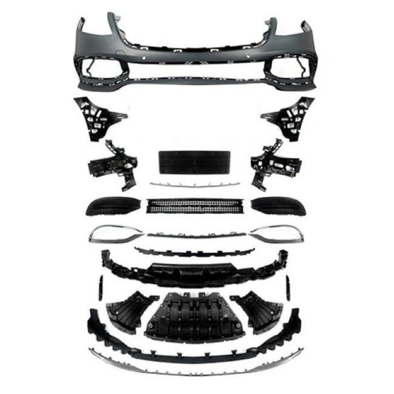 Car Craft Compatible With Mercedes Benz S Class W222 Lci 2018-2020 Upgrade Convert To S Class Maybach Mhb Front Bumper Bodykit Splitter Trim Gc W222-005