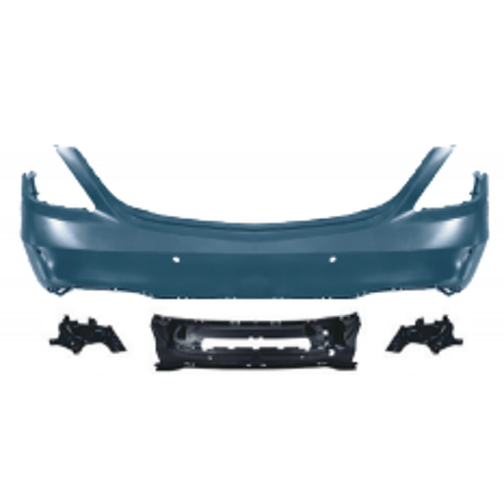 Car Craft Compatible With Mercedes Benz S Class W222 Lci 2018-2020 Upgrade Convert To S Class S63amg Amg63 S63 S65 Amg Rear Bumper Bodykit Skirt Splitter Trim Gc W222-009