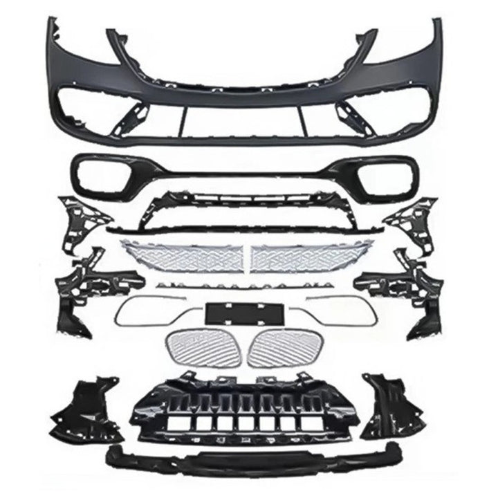 Car Craft Compatible With Mercedes Benz S Class W222 Lci 2018-2020 Upgrade Convert To S Class S65amg Amg65 S65 Amg Front Bumper Bodykit Skirt Splitter Trim Gc W222-008