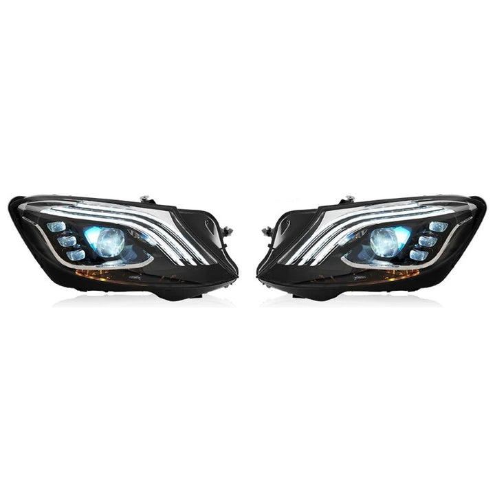 Car Craft Compatible With Mercedes Benz S Class W222 2014-2019 Car Front Upgraded Head Light Lamp Xenon Headlight Retrofit Upgrade Modified Led Drl Hid Light Maybach Style Shy - CAR CRAFT INDIA