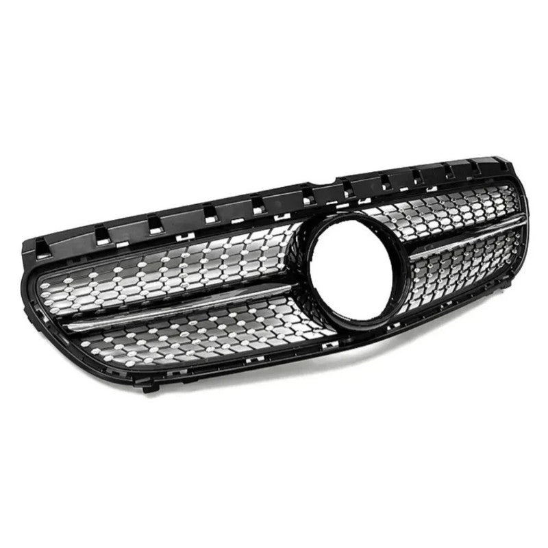 Car Craft Compatible With Mercedes Benz B Class W246 2015-20018 Front Bumper Show Grill Amg Diamond Black