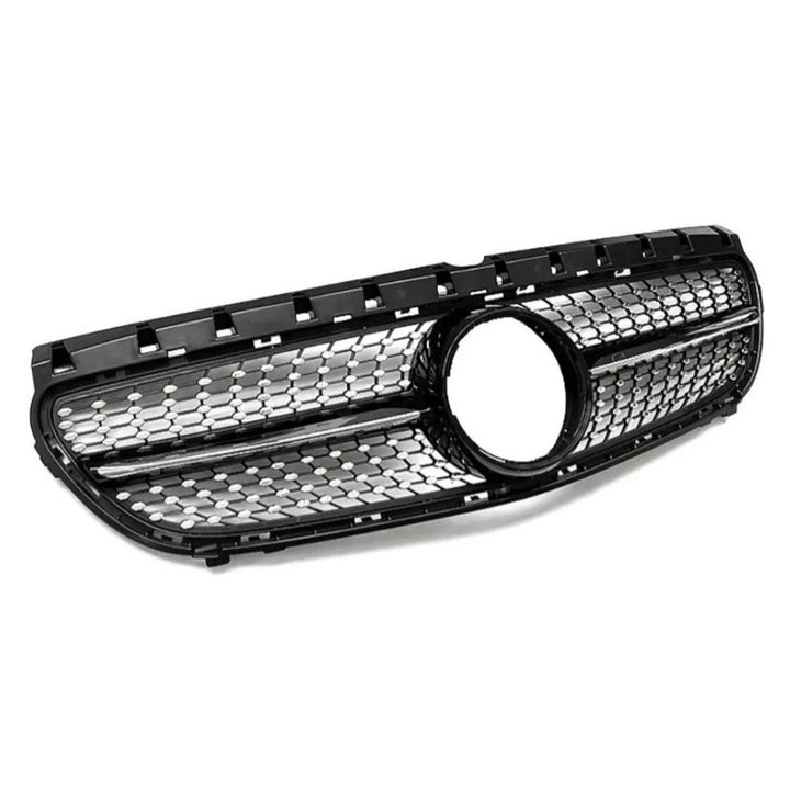 Car Craft Compatible With Mercedes Benz B Class W246 2015-20018 Front Bumper Show Grill Amg Diamond Black