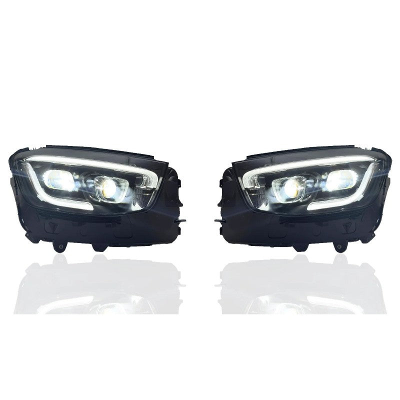 Car Craft Compatible With Mercedes Benz Glc Class W253 X253 2016-2019 Car Front Upgraded Head Light Lamp Xenon Headlight Retrofit Upgrade Modified Led Drl Hid Light For Helogen Car Shy - CAR CRAFT INDIA
