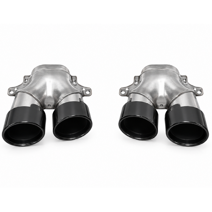 Car Craft Compatible With Mercedes Benz Glc W254 2023-2026 Upgrade Facelift Convert To Glc43 Amg Bodykit Rear Bumper Exhaust Pipe Tip Black Gc W254-012
