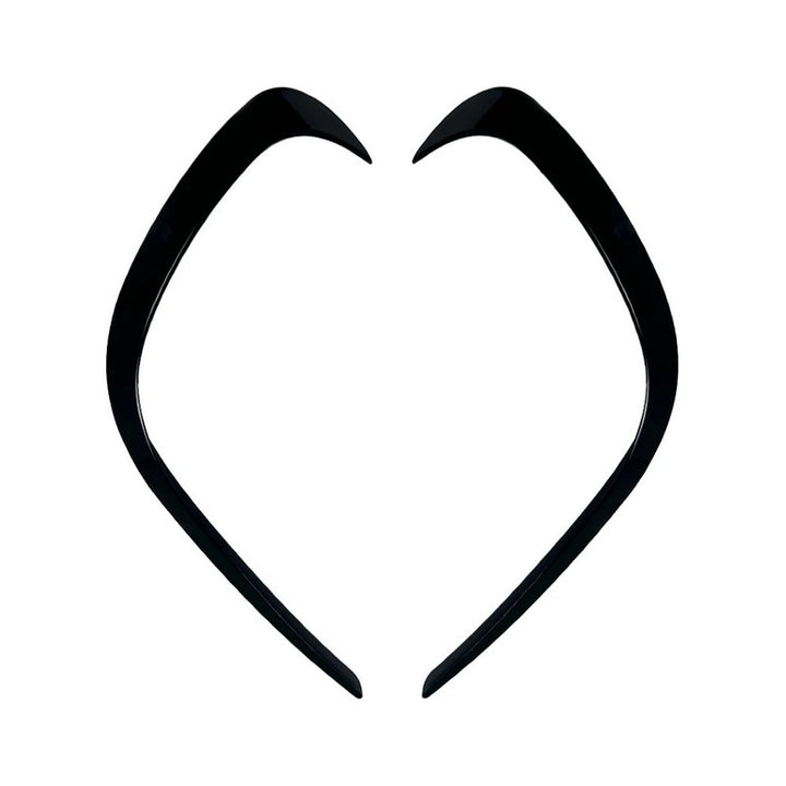 Car Craft Compatible With Mercedes Benz V Class W447 2016-2023 Amg Rear After Bumper Lip Splitter Skirts Canards Zst-1032 Gb Glossy Black