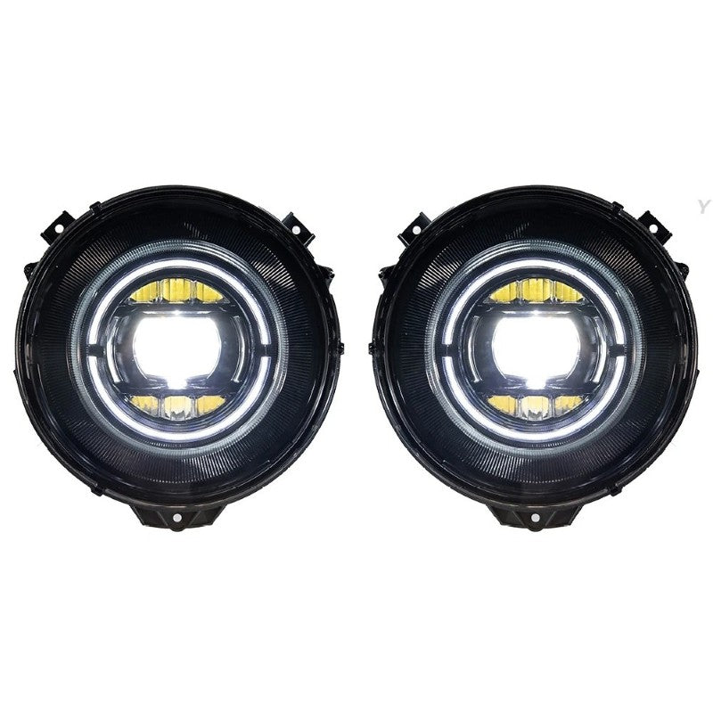 Car Craft Compatible With Mercedes Benz G Class G Wagon G63 G55 W463 2007-2018 Car Front Upgraded Head Light Lamp Xenon Headlight Retrofit Upgrade Modified Led Drl Hid Light Shy - CAR CRAFT INDIA