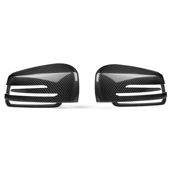 Car Craft Compatible With Mercedes Ml Gl Gle Gls W166 X166 2009-2018 G Class W463 2007-2018 G500 R Class W251 06-16 Rear View Case Wing Cap Shell Housing Mirror Covers Replacement Style Carbon Fiber Look