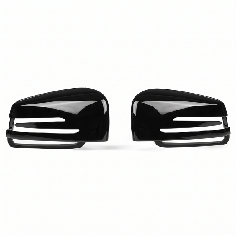 Car Craft Compatible With Mercedes Ml Gl Gle Gls W166 X166 2009-2018 G Class W463 2007-2018 G500 R Class W251 06-16 Rear View Case Wing Cap Shell Housing Mirror Covers Replacement Style Glossy Black
