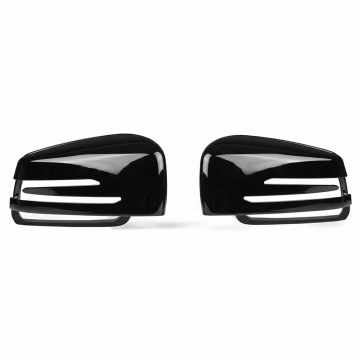 Car Craft Compatible With Mercedes Ml Gl Gle Gls W166 X166 2009-2018 G Class W463 2007-2018 G500 R Class W251 06-16 Rear View Case Wing Cap Shell Housing Mirror Covers Replacement Style Glossy Black
