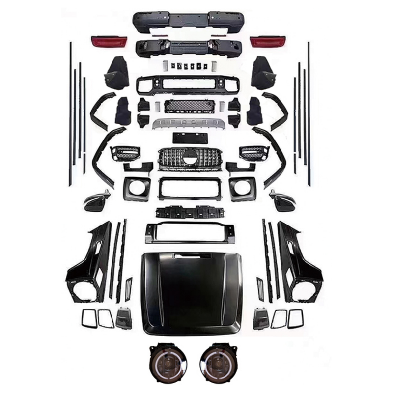 Car Craft Compatible With Mercedes Benz G Class G Wagon W463 2007-2018 Upgrade Facelift Convert To 2019 W464 Amg G63 G65 Conversion Bodykit Bumper Headlight Taillight Hood - CAR CRAFT INDIA